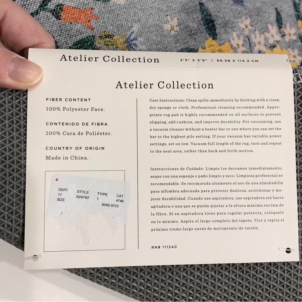 Rifle Paper Co. Rug - Picture 7 of 9